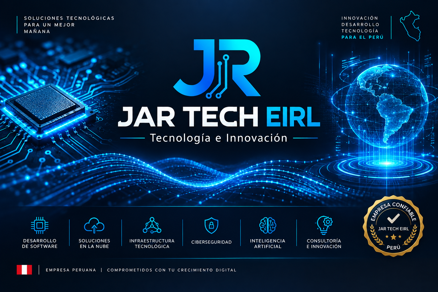 Banner JAR TECH EIRL - Tecnología e Innovación