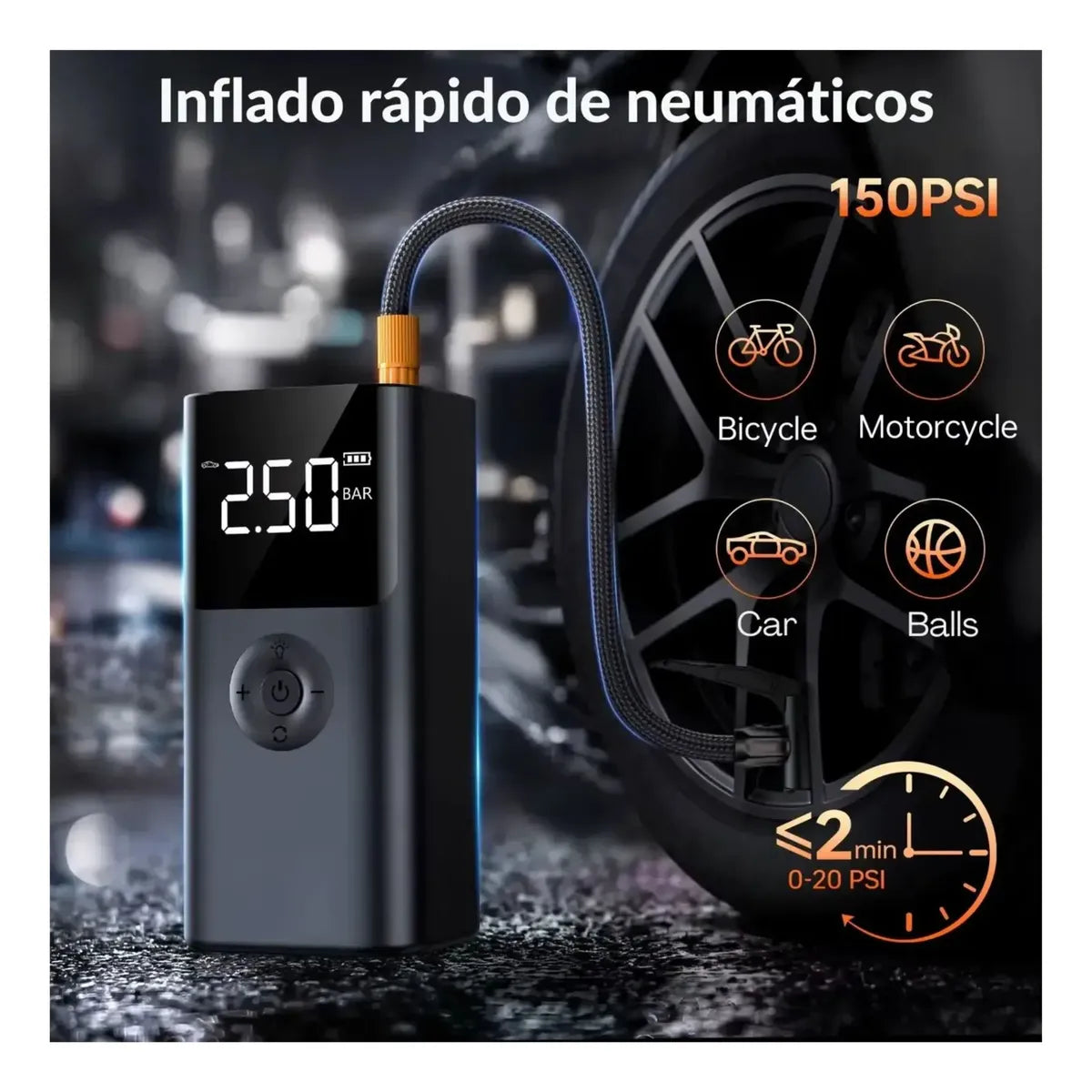 Arrancador de Batería Multifuncional 4 en 1