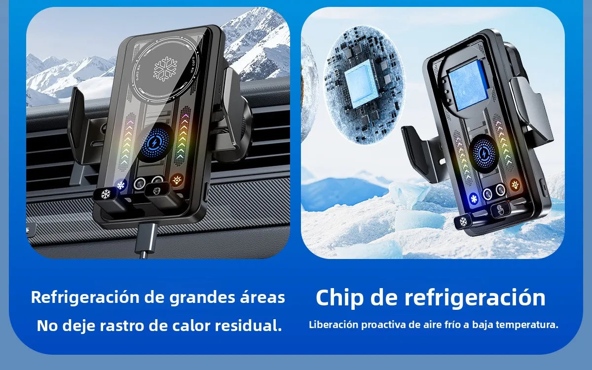 SOPORTE-CARGADOR INALÁMBRICO CON ENFRIADOR